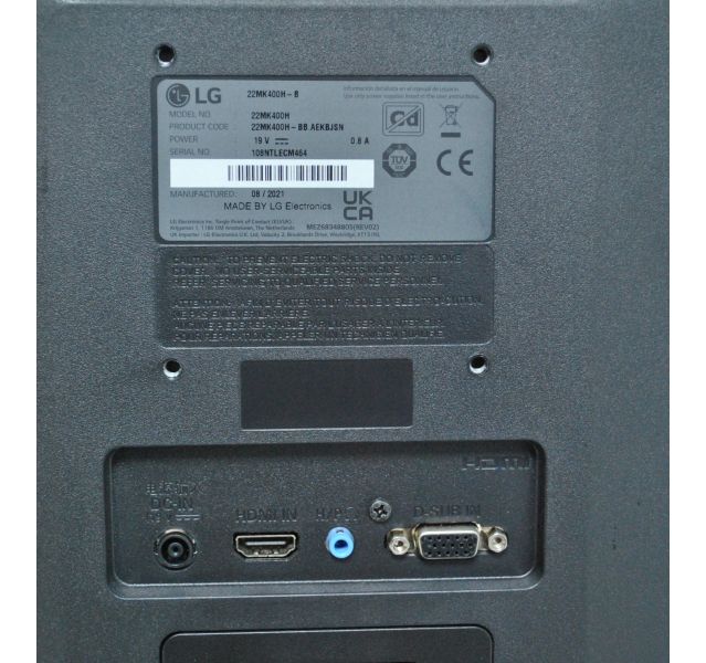 LG 22MK400H-B Monitor 21.5
