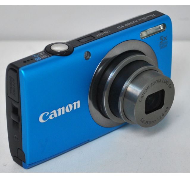 Canon Powershot A2300 Digital Compact Camera, Blue