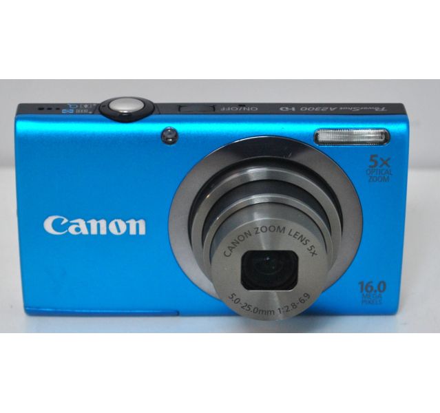 Canon Powershot A2300 Digital Compact Camera, Blue