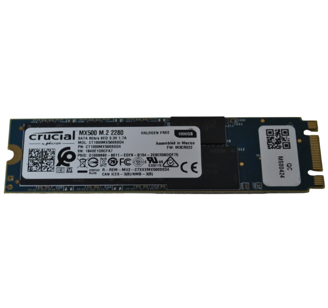 Micron Crucial MX500 CT1000MX500SSD4 SSD 1TB M.2 2280