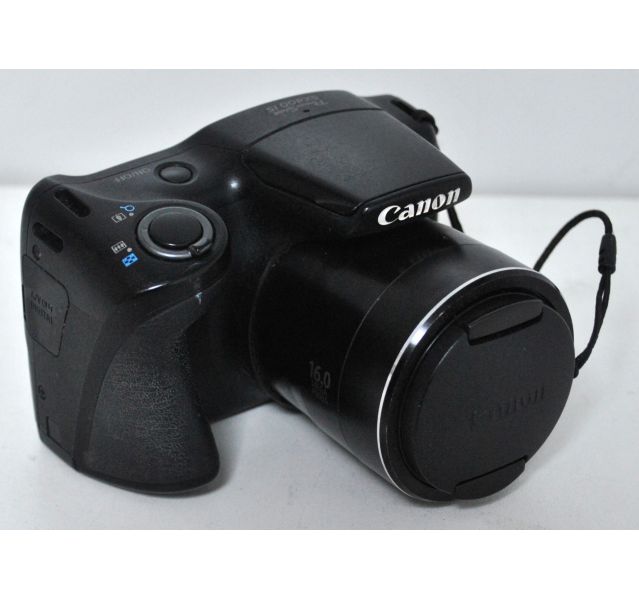 Canon PowerShot SX400 IS Digital Compact Camera, Black