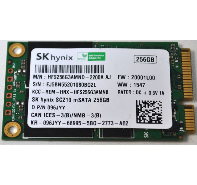 SK Hynix SC210 FS256G3AMND-2200A, 256GB, mSATA Solid State Drive (SSD) Grade C