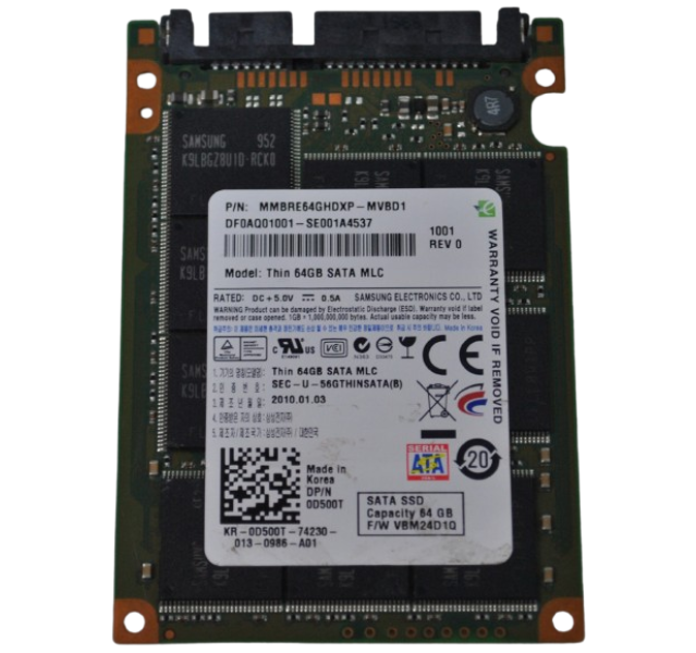 Samsung MMBRE64GHDXP-MVBD1 Thin 64GB SATA Solid State Drive (SSD) Grade C