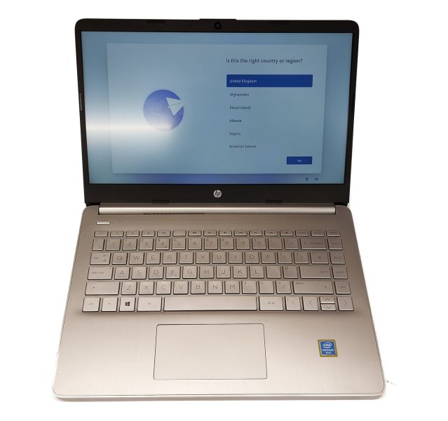 HP Laptop 14s-dq0xxx, Intel Pentium 5405U, 4GB DDR4, 128GB SATA SSD, Win 11, 14