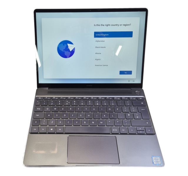 Faulty Huawei MateBook X, i5-7200U, 8GB DDR4, 256GB SSD, 13