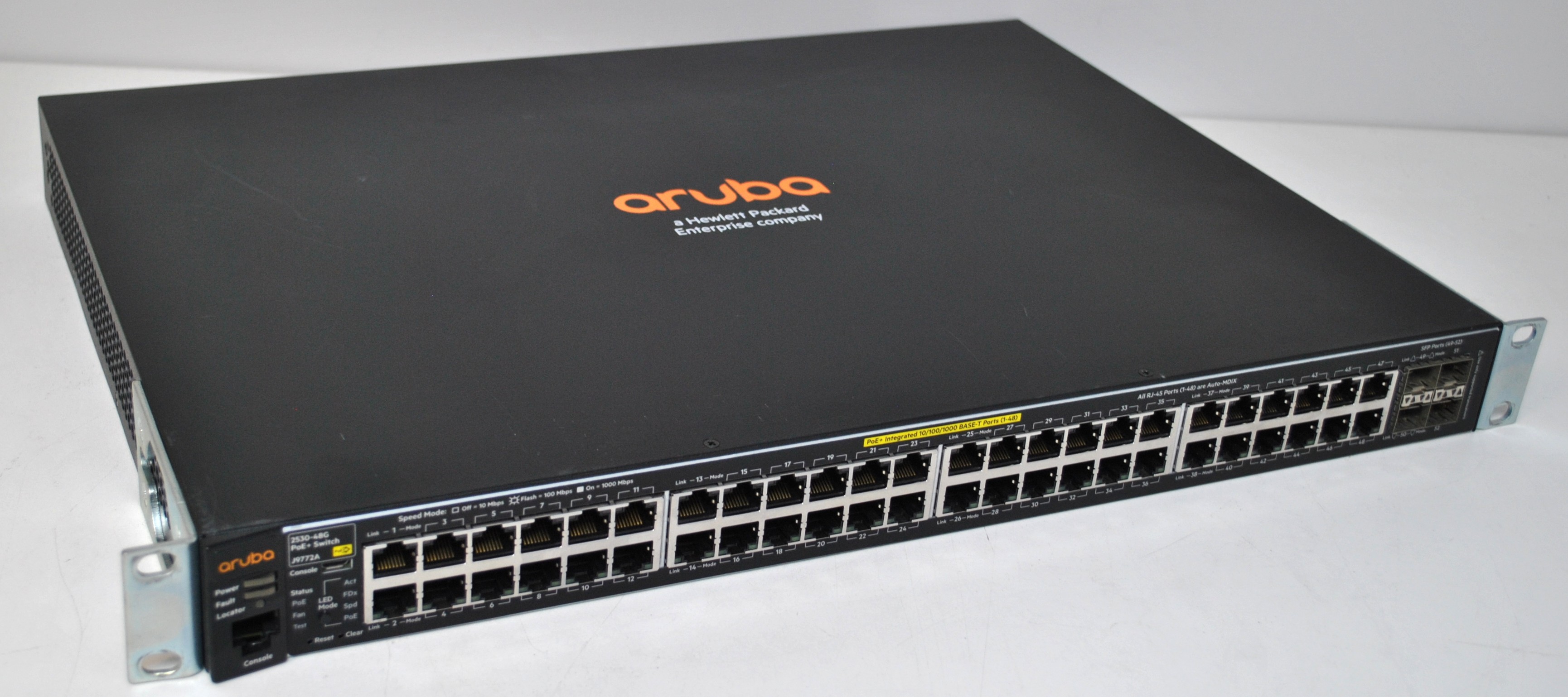 Aruba 2530-48G J9772A 48 Port Switch with Ears