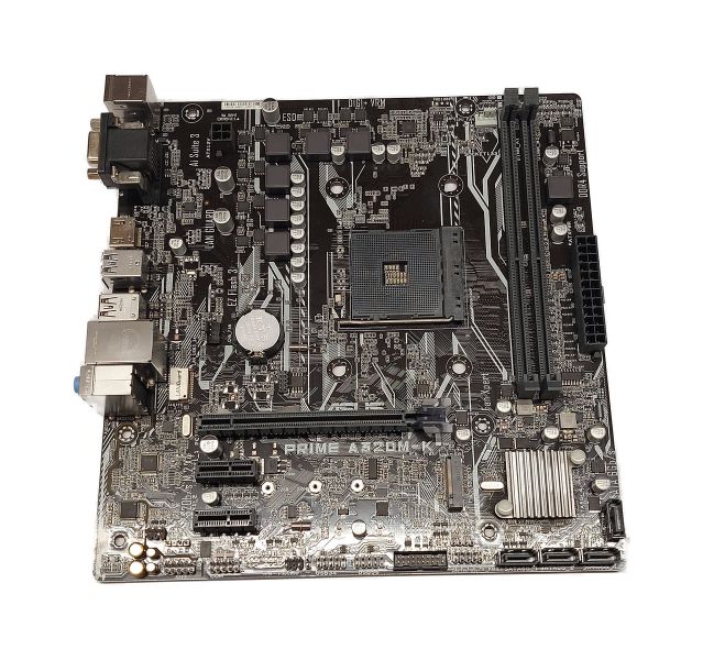 ASUS PRIME A320M-K, AM4, AMD A320, mATX Motherboard With IO Shield