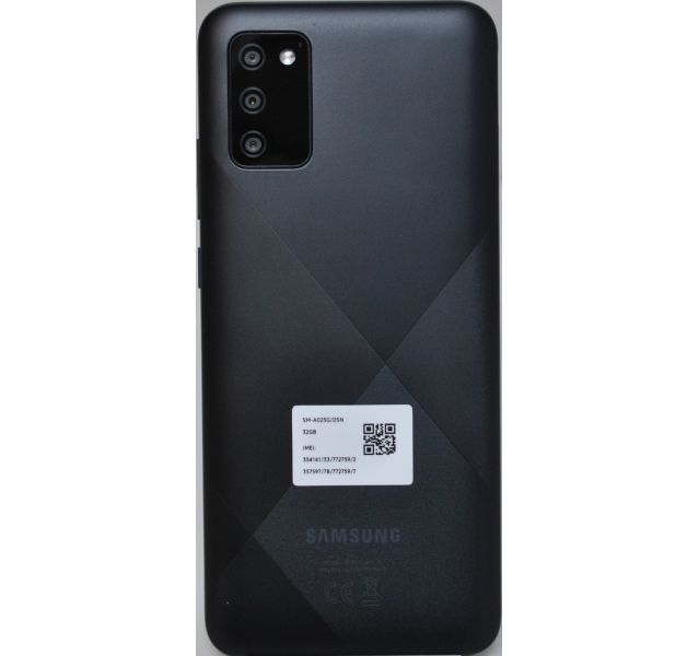 Samsung Galaxy A02s Dual SIM, SM-A025G, Black, 32GB,Grade D, EE