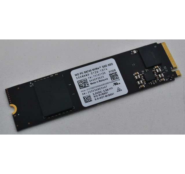 WD Western Digital SN740 500GB NVMe M.2 Solid State Drive (SSD) Grade A