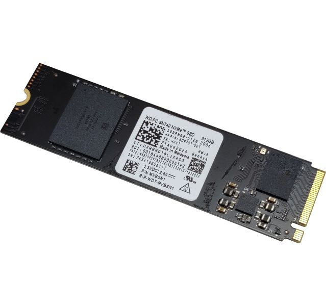 WD Western Digital SN740 Gen4x4 512GB NVMe M.2 Solid State Drive (SSD) Grade A