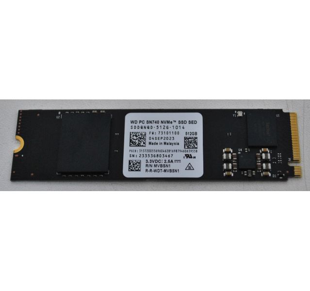 WD Western Digital SN740 500GB NVMe M.2 Solid State Drive (SSD) Grade A