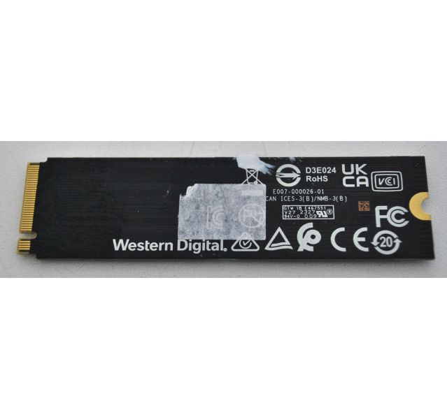 WD Western Digital SN740 500GB NVMe M.2 Solid State Drive (SSD) Grade A