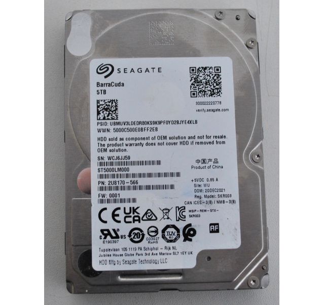 Faulty Seagate BarraCuda 5TB 2.5