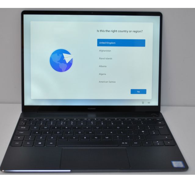 Faulty Huawei MateBook X,i5-7200U,8GB DDR5,256GB SSD 13.1